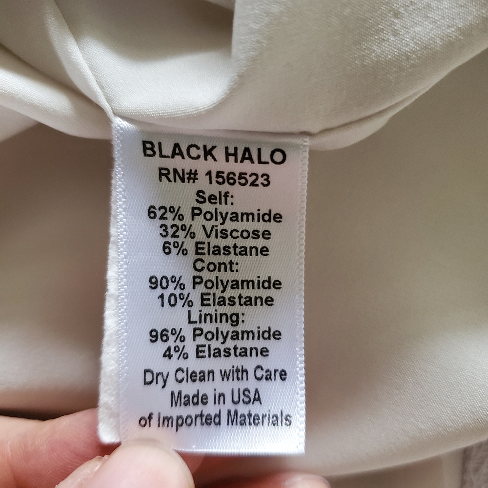 Black Halo Deetz Floral Sheath Dress Size 2 - Picture 8 of 12